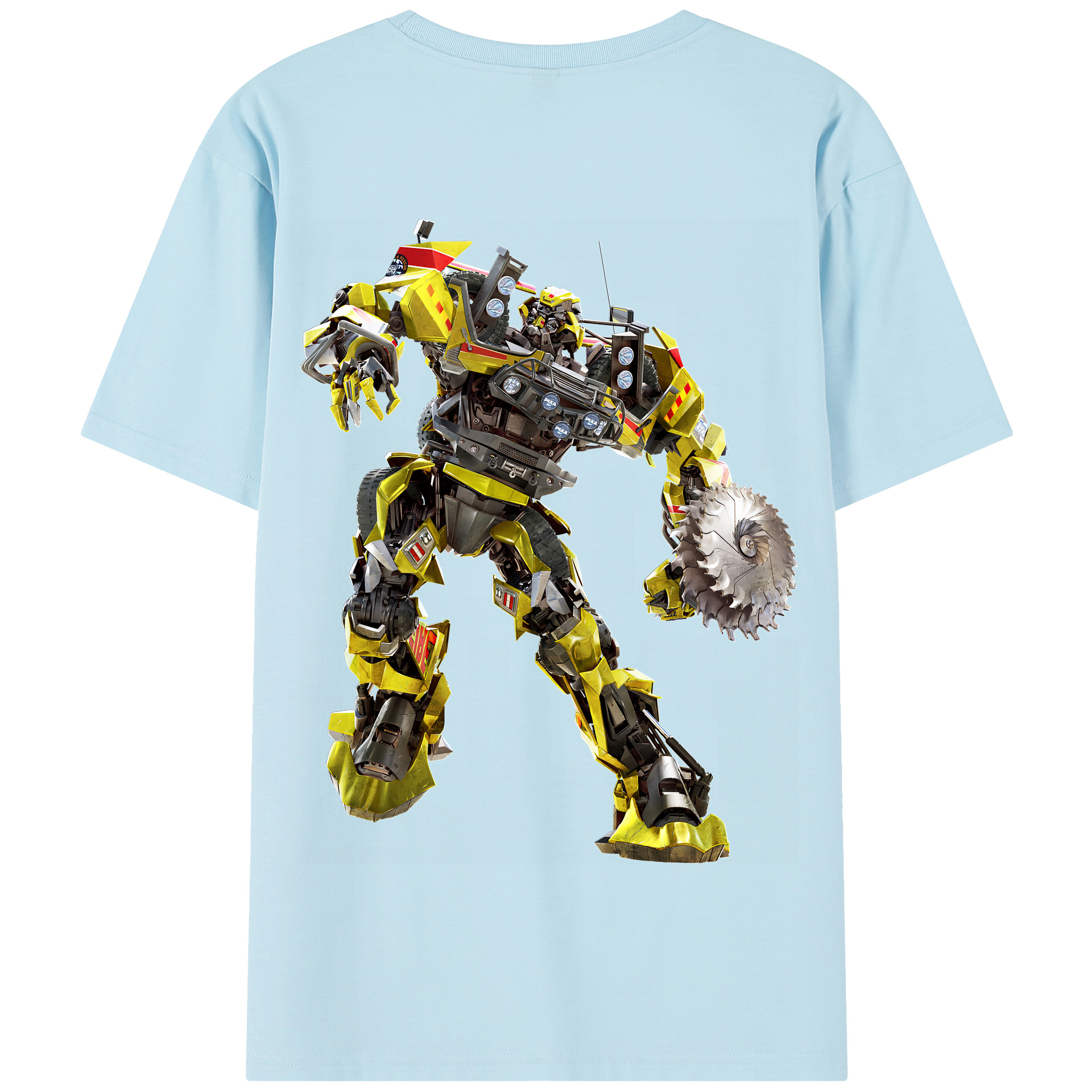 （画像用） Transformers トランスフォーマー 綿100％半袖Tシャツ（背面プリント）